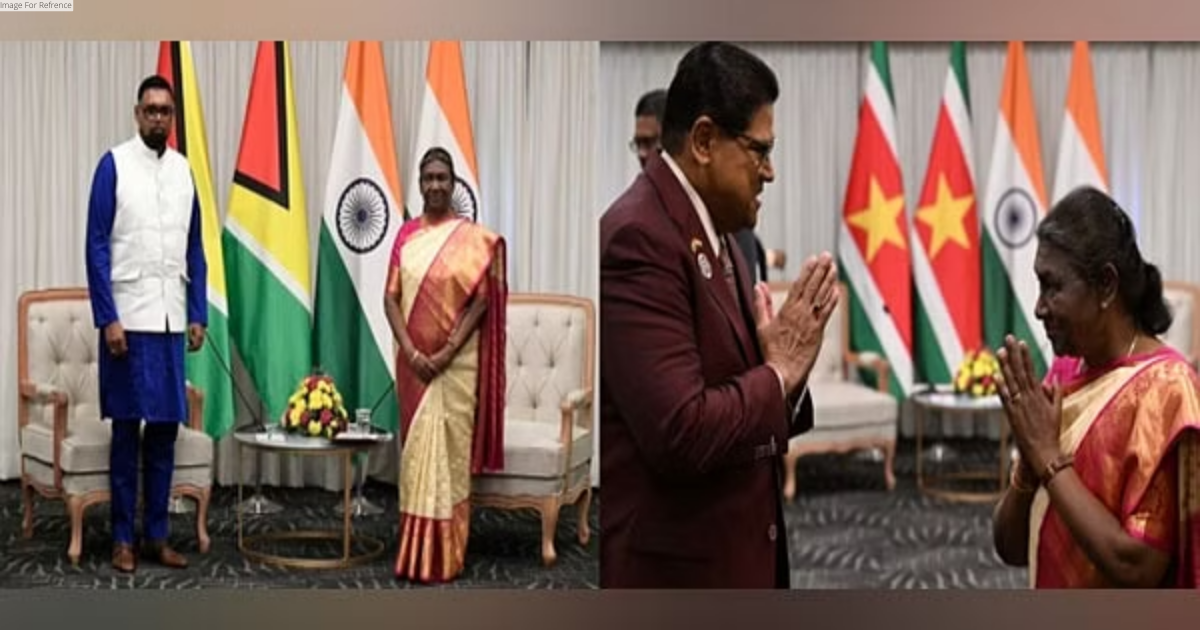 President Murmu meets counterparts from Suriname, Guyana on sidelines of Pravasi Bharatiya Divas in Indore